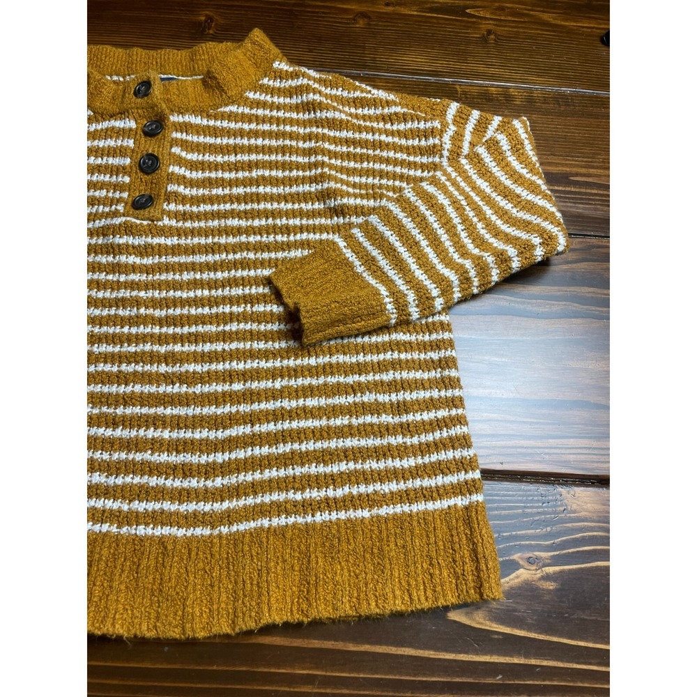 American Eagle Sweater, Women's Size Small, Brown White, Striped, Pullover - Picture 4 of 9